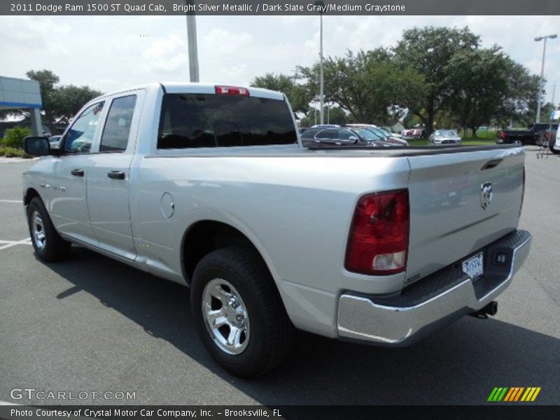 Bright Silver Metallic / Dark Slate Gray/Medium Graystone 2011 Dodge Ram 1500 ST Quad Cab