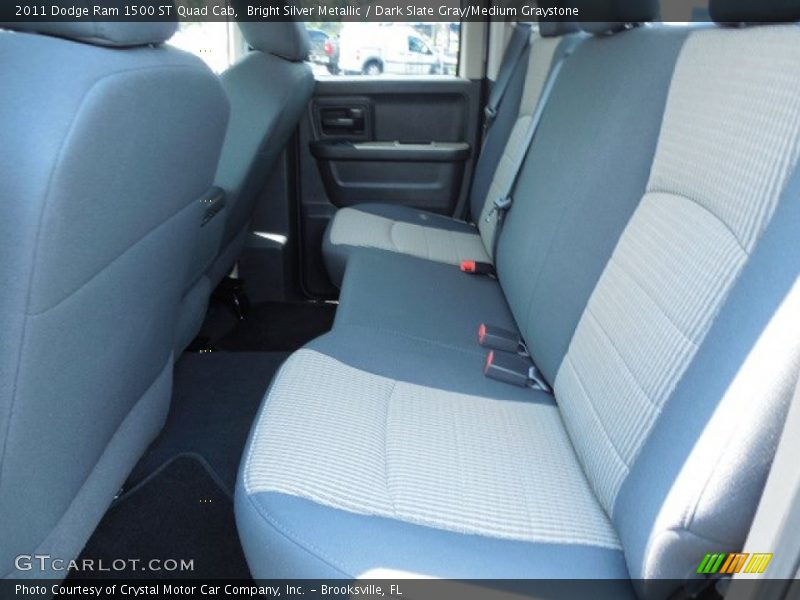 Bright Silver Metallic / Dark Slate Gray/Medium Graystone 2011 Dodge Ram 1500 ST Quad Cab