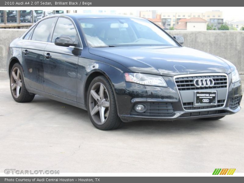 Brilliant Black / Beige 2010 Audi A4 2.0T Sedan