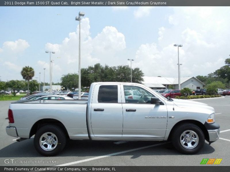 Bright Silver Metallic / Dark Slate Gray/Medium Graystone 2011 Dodge Ram 1500 ST Quad Cab
