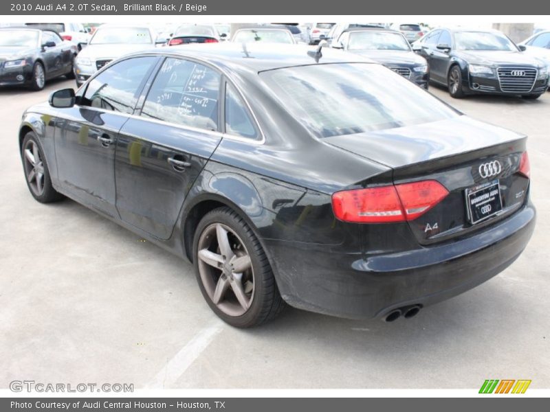 Brilliant Black / Beige 2010 Audi A4 2.0T Sedan