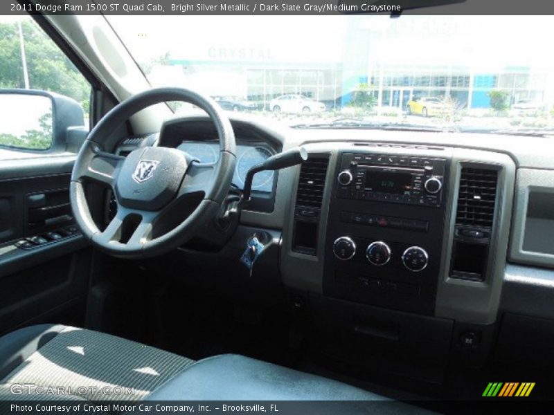 Bright Silver Metallic / Dark Slate Gray/Medium Graystone 2011 Dodge Ram 1500 ST Quad Cab