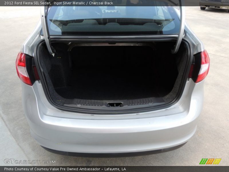 Ingot Silver Metallic / Charcoal Black 2012 Ford Fiesta SEL Sedan