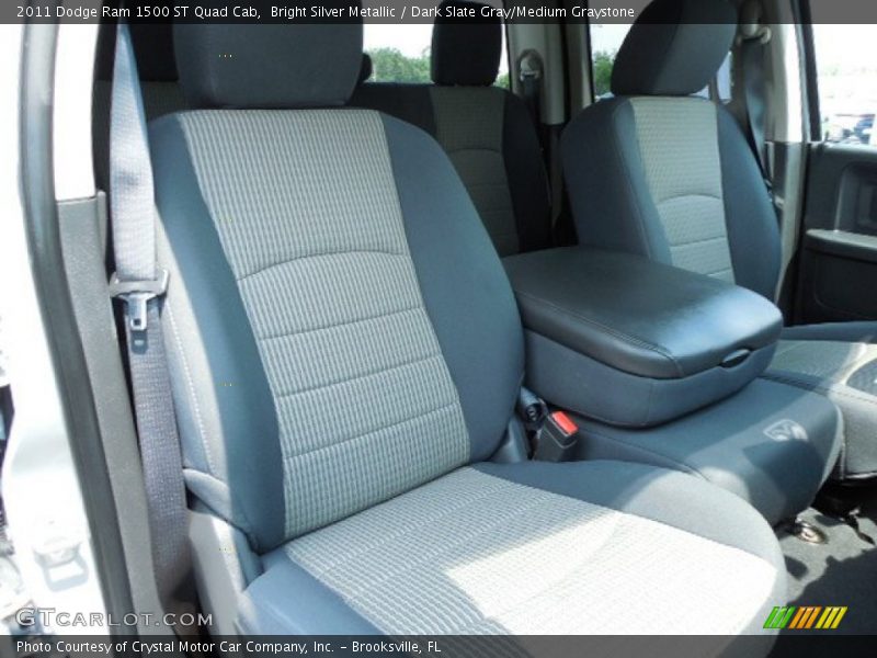Bright Silver Metallic / Dark Slate Gray/Medium Graystone 2011 Dodge Ram 1500 ST Quad Cab