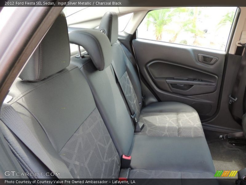 Ingot Silver Metallic / Charcoal Black 2012 Ford Fiesta SEL Sedan