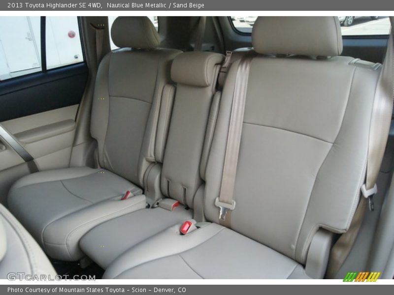 Nautical Blue Metallic / Sand Beige 2013 Toyota Highlander SE 4WD