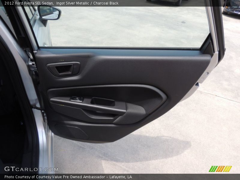 Ingot Silver Metallic / Charcoal Black 2012 Ford Fiesta SEL Sedan