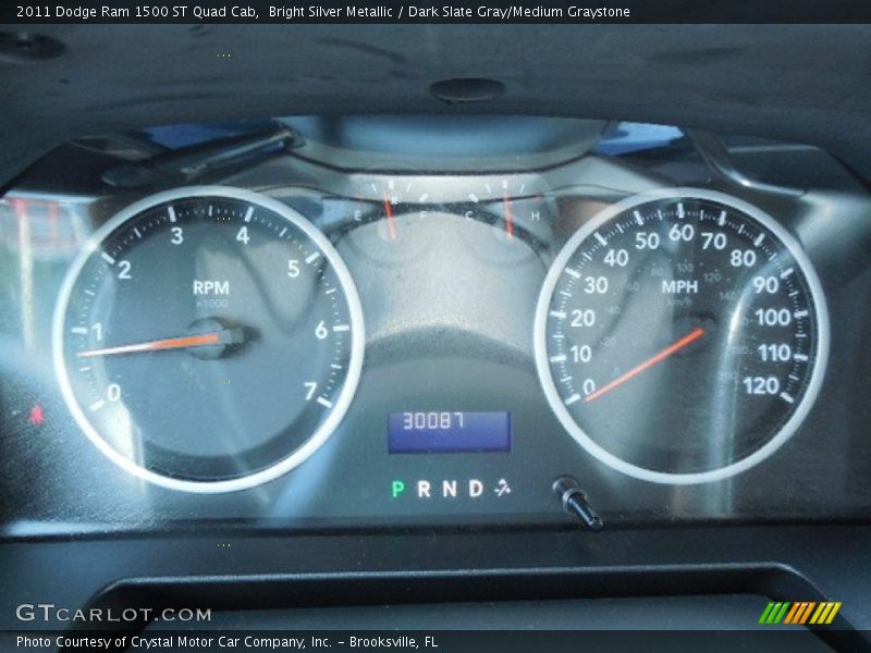 Bright Silver Metallic / Dark Slate Gray/Medium Graystone 2011 Dodge Ram 1500 ST Quad Cab