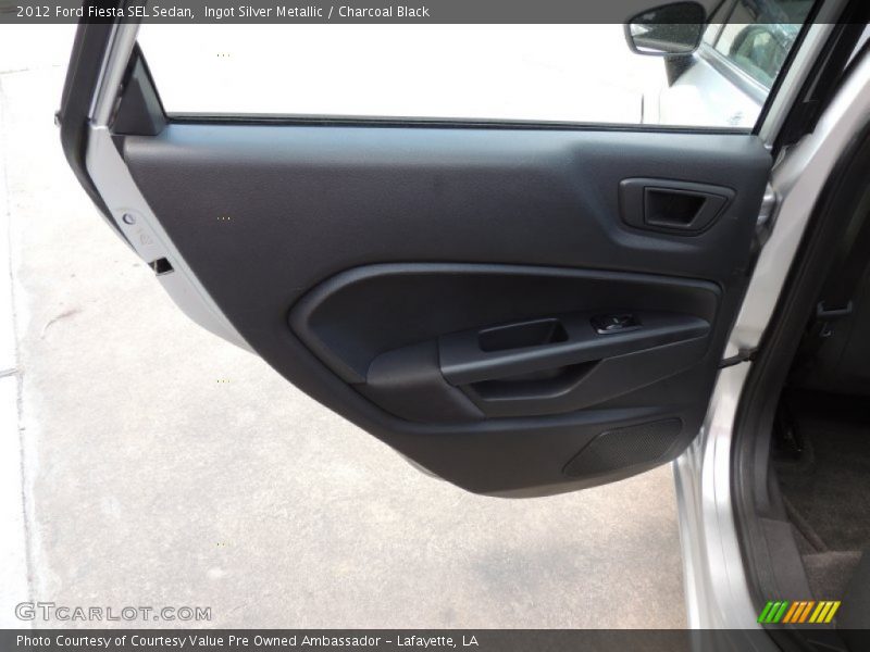 Ingot Silver Metallic / Charcoal Black 2012 Ford Fiesta SEL Sedan