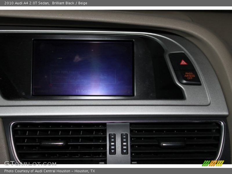 Brilliant Black / Beige 2010 Audi A4 2.0T Sedan