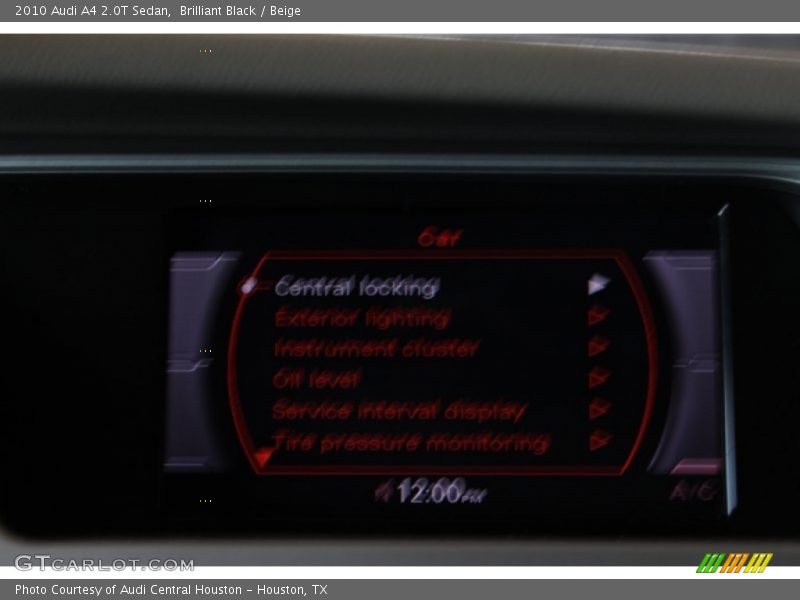 Brilliant Black / Beige 2010 Audi A4 2.0T Sedan