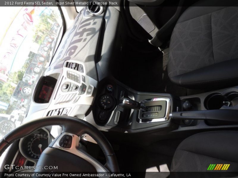 Ingot Silver Metallic / Charcoal Black 2012 Ford Fiesta SEL Sedan