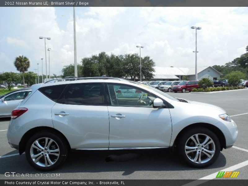 Brilliant Silver / Beige 2012 Nissan Murano LE