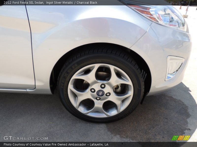 Ingot Silver Metallic / Charcoal Black 2012 Ford Fiesta SEL Sedan