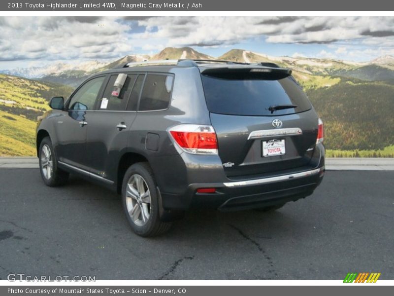 Magnetic Gray Metallic / Ash 2013 Toyota Highlander Limited 4WD
