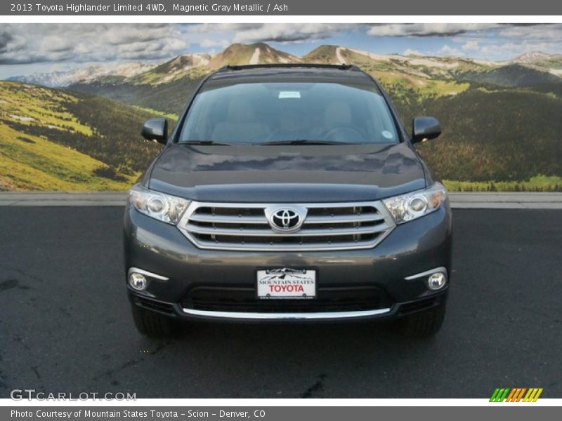Magnetic Gray Metallic / Ash 2013 Toyota Highlander Limited 4WD