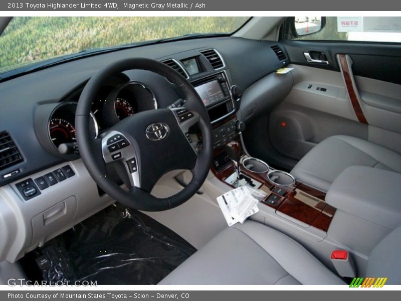 Magnetic Gray Metallic / Ash 2013 Toyota Highlander Limited 4WD