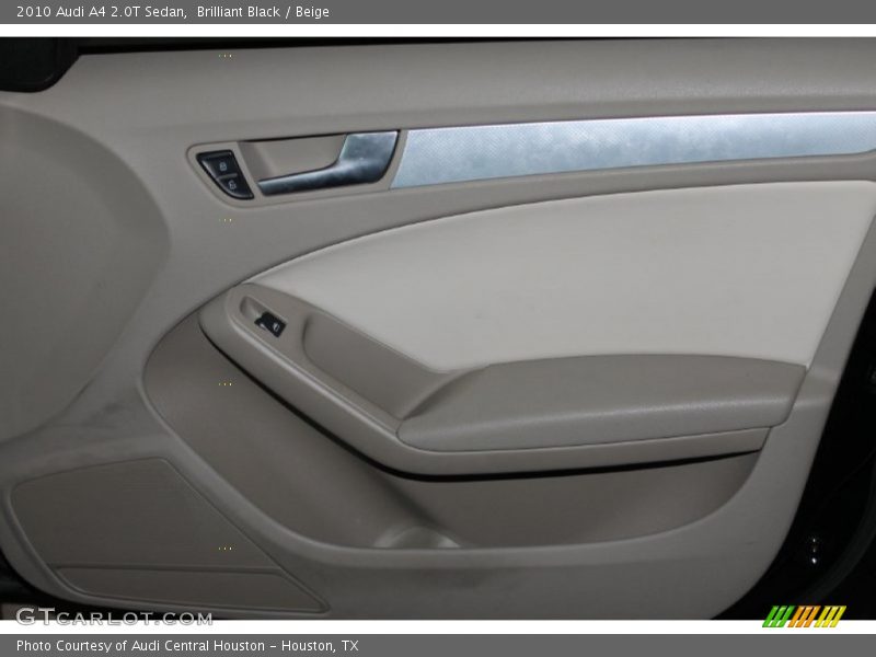 Brilliant Black / Beige 2010 Audi A4 2.0T Sedan
