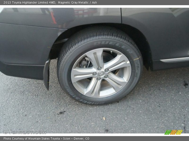 Magnetic Gray Metallic / Ash 2013 Toyota Highlander Limited 4WD