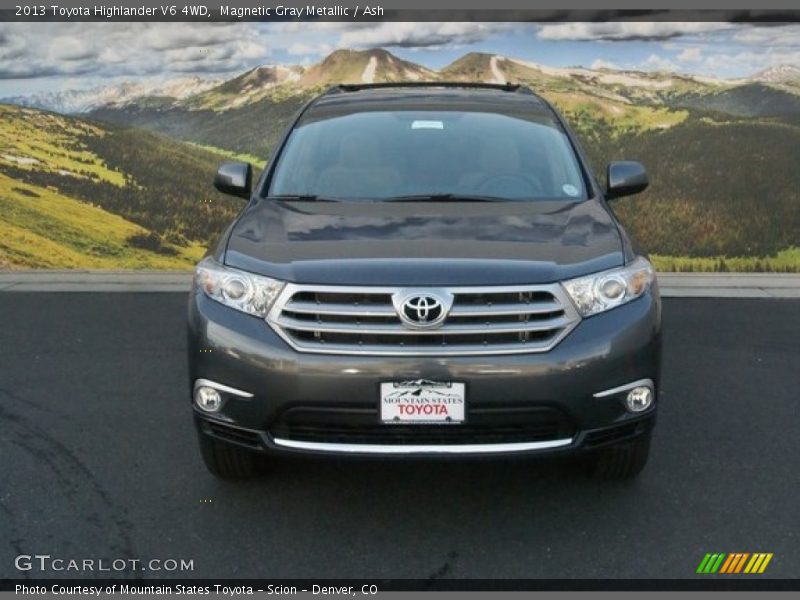Magnetic Gray Metallic / Ash 2013 Toyota Highlander V6 4WD