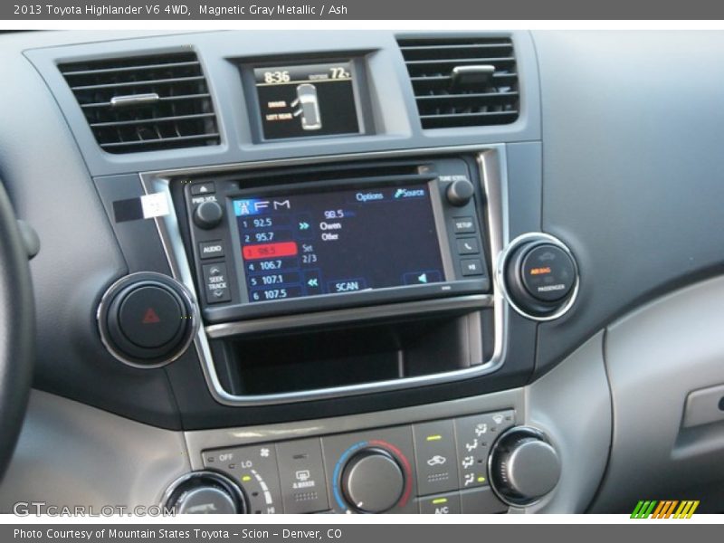 Magnetic Gray Metallic / Ash 2013 Toyota Highlander V6 4WD