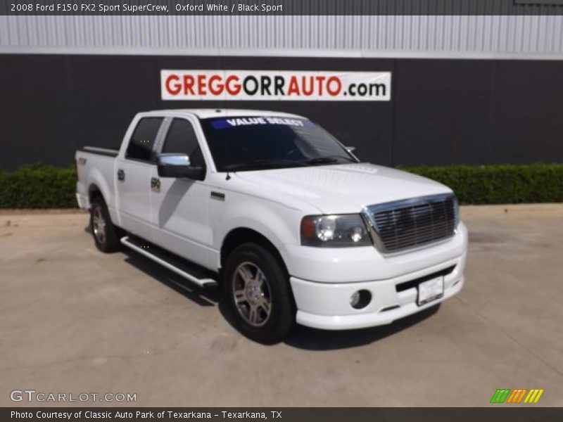 Oxford White / Black Sport 2008 Ford F150 FX2 Sport SuperCrew