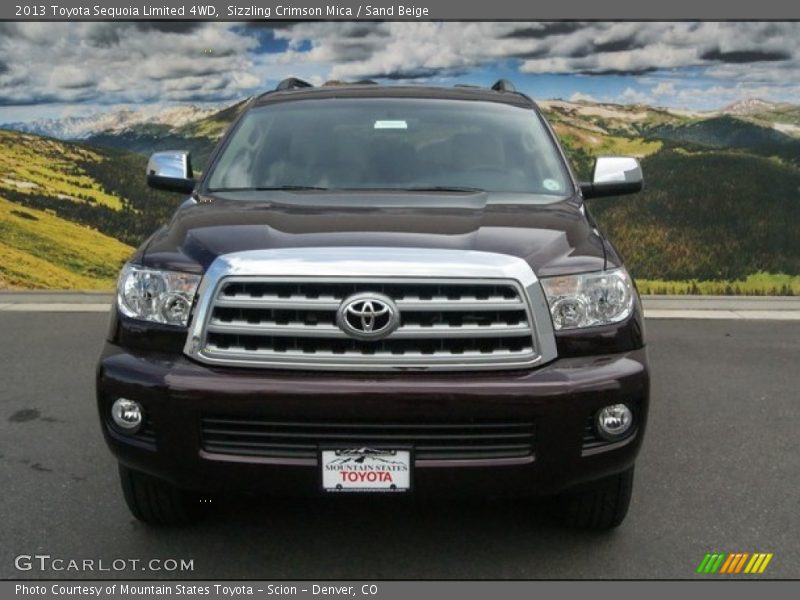 Sizzling Crimson Mica / Sand Beige 2013 Toyota Sequoia Limited 4WD