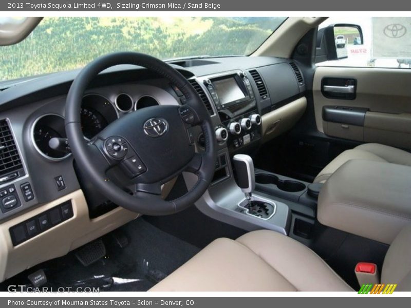 Sizzling Crimson Mica / Sand Beige 2013 Toyota Sequoia Limited 4WD