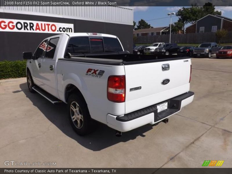 Oxford White / Black Sport 2008 Ford F150 FX2 Sport SuperCrew