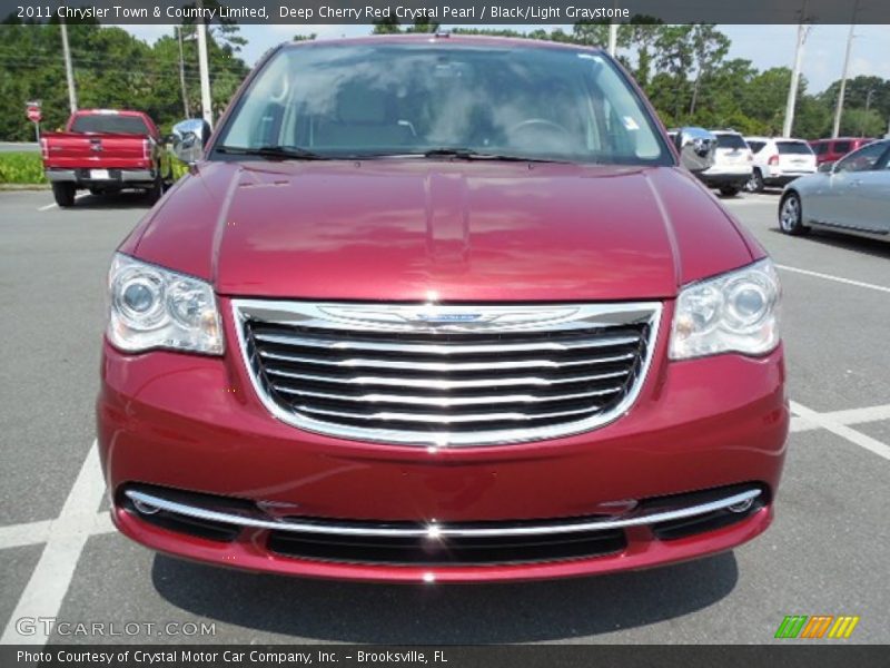 Deep Cherry Red Crystal Pearl / Black/Light Graystone 2011 Chrysler Town & Country Limited