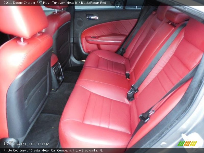 Tungsten Metallic / Black/Radar Red 2011 Dodge Charger R/T Plus