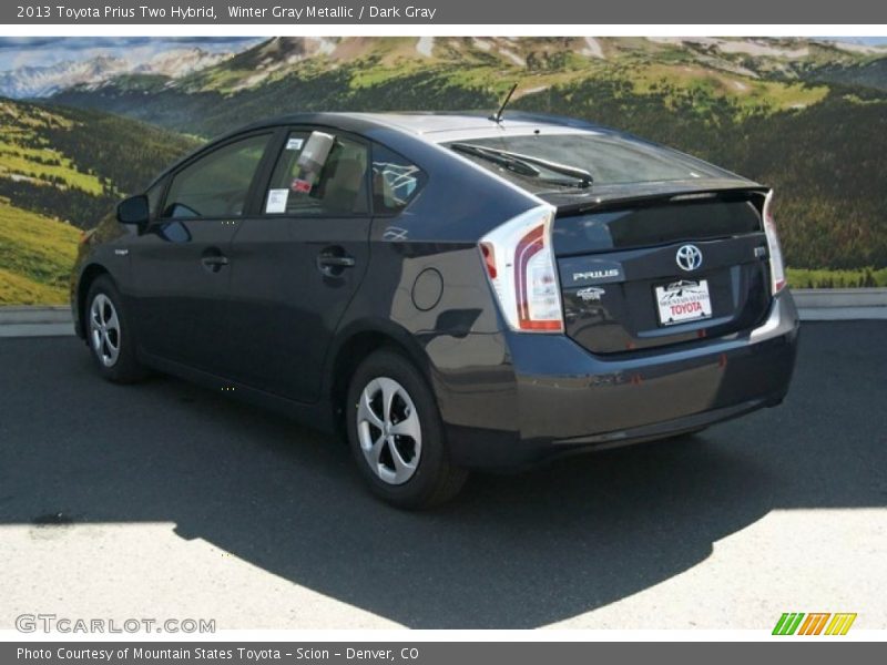 Winter Gray Metallic / Dark Gray 2013 Toyota Prius Two Hybrid