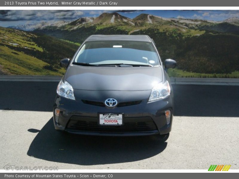 Winter Gray Metallic / Dark Gray 2013 Toyota Prius Two Hybrid