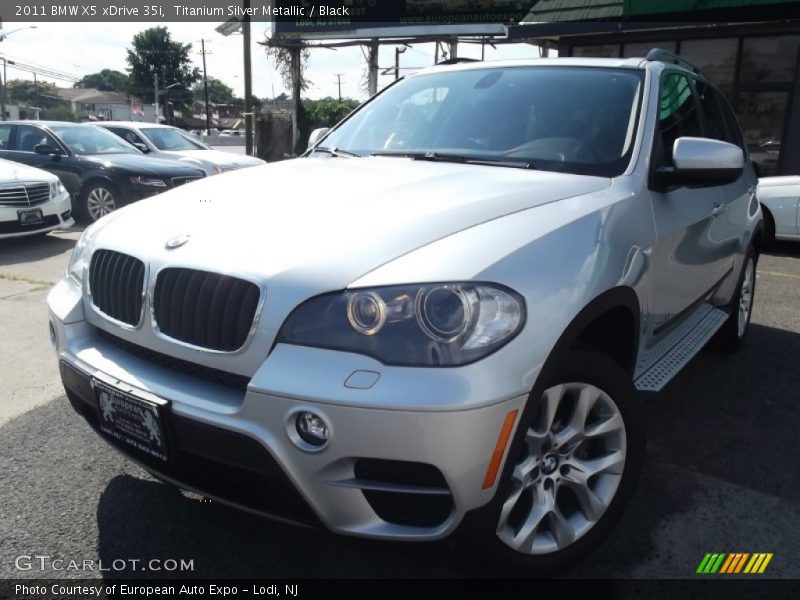 Titanium Silver Metallic / Black 2011 BMW X5 xDrive 35i