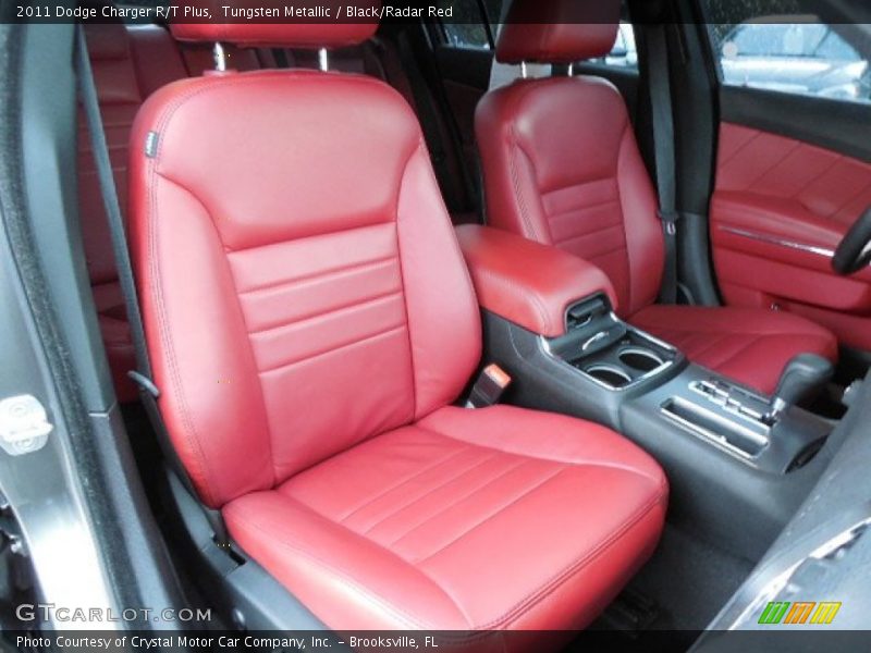 Tungsten Metallic / Black/Radar Red 2011 Dodge Charger R/T Plus