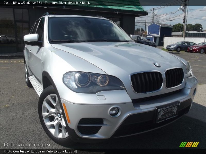 Titanium Silver Metallic / Black 2011 BMW X5 xDrive 35i