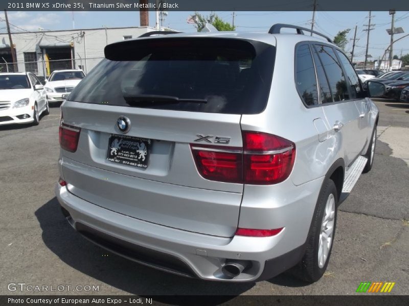 Titanium Silver Metallic / Black 2011 BMW X5 xDrive 35i