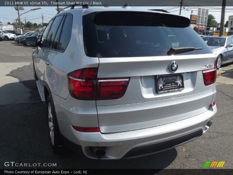 Titanium Silver Metallic / Black 2011 BMW X5 xDrive 35i