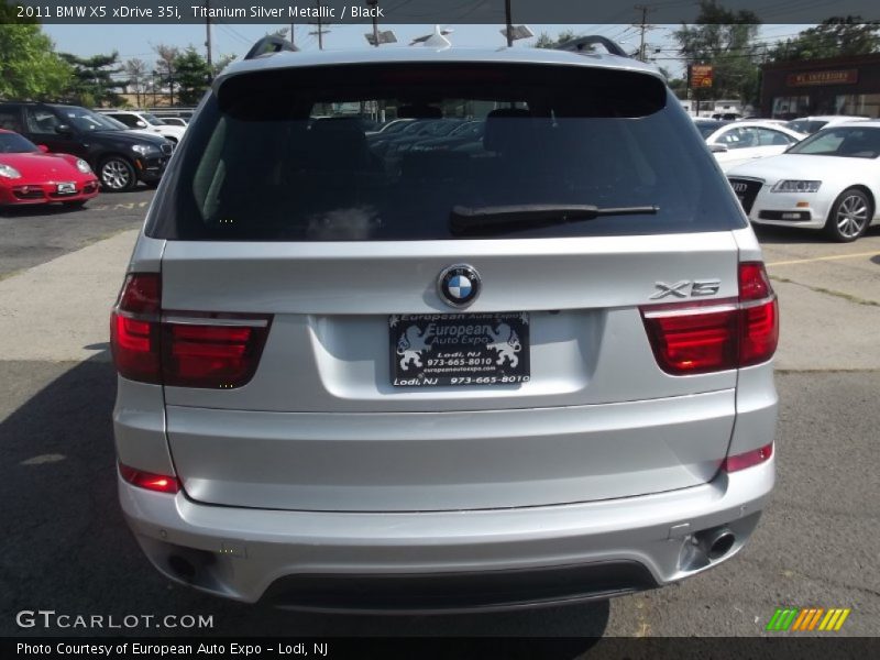 Titanium Silver Metallic / Black 2011 BMW X5 xDrive 35i