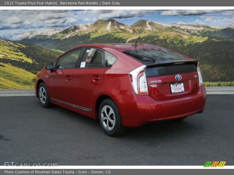 Barcelona Red Metallic / Dark Gray 2013 Toyota Prius Four Hybrid
