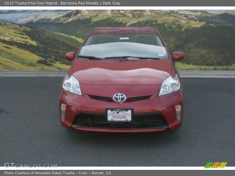 Barcelona Red Metallic / Dark Gray 2013 Toyota Prius Four Hybrid