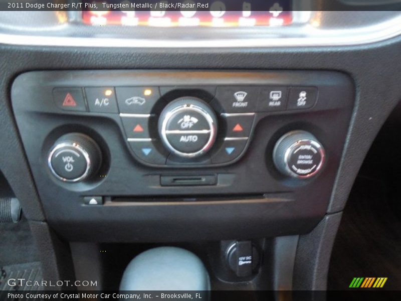 Tungsten Metallic / Black/Radar Red 2011 Dodge Charger R/T Plus