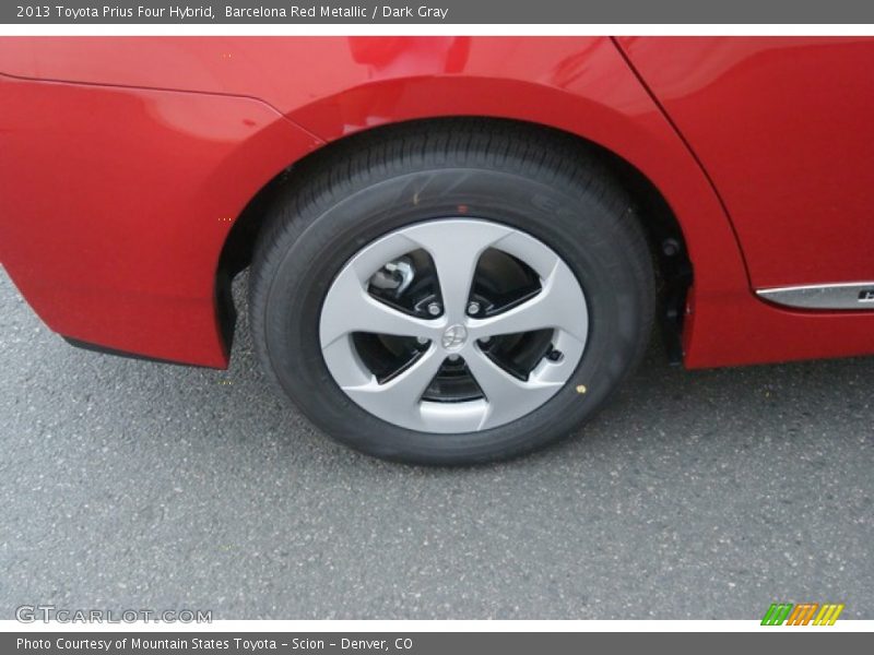 Barcelona Red Metallic / Dark Gray 2013 Toyota Prius Four Hybrid