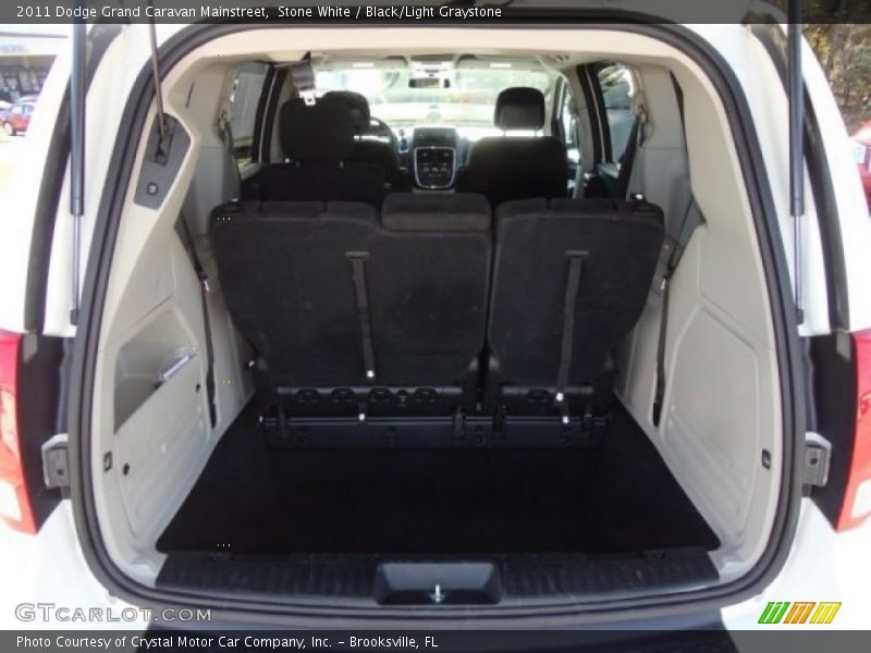Stone White / Black/Light Graystone 2011 Dodge Grand Caravan Mainstreet