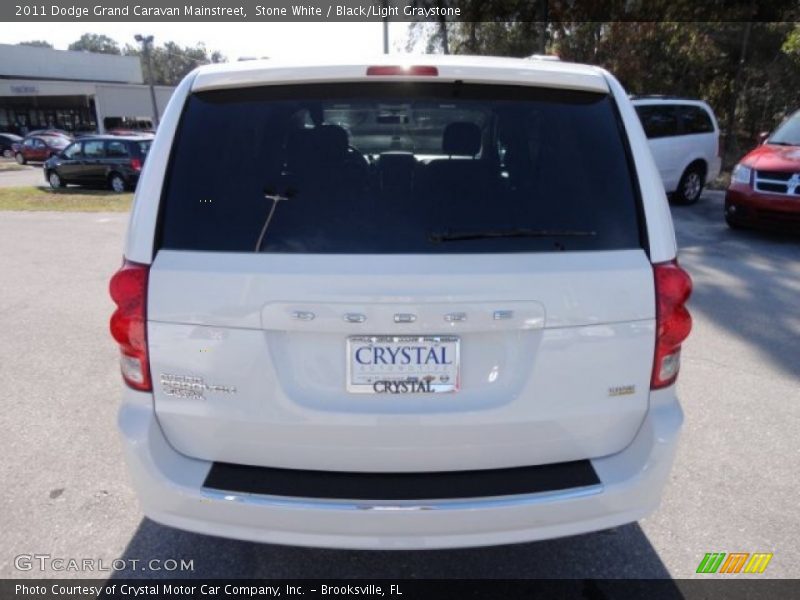 Stone White / Black/Light Graystone 2011 Dodge Grand Caravan Mainstreet