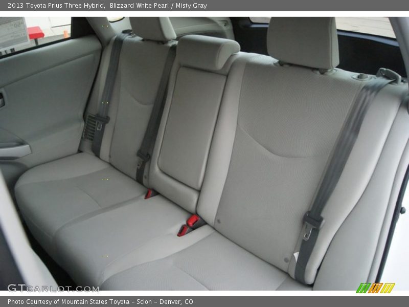 Blizzard White Pearl / Misty Gray 2013 Toyota Prius Three Hybrid