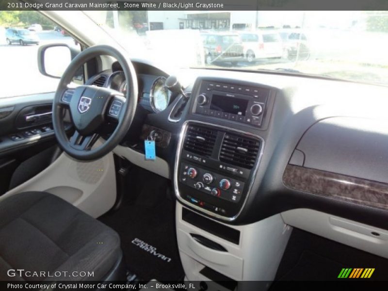Stone White / Black/Light Graystone 2011 Dodge Grand Caravan Mainstreet