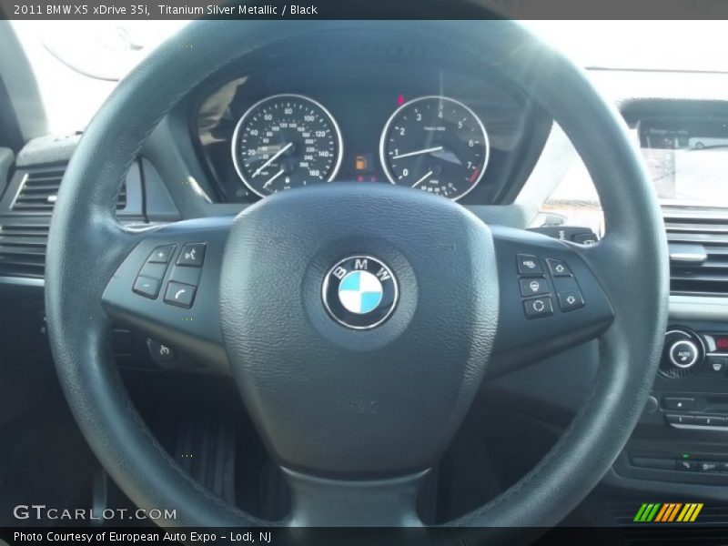 Titanium Silver Metallic / Black 2011 BMW X5 xDrive 35i
