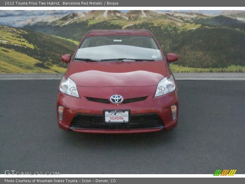 Barcelona Red Metallic / Bisque 2013 Toyota Prius Two Hybrid
