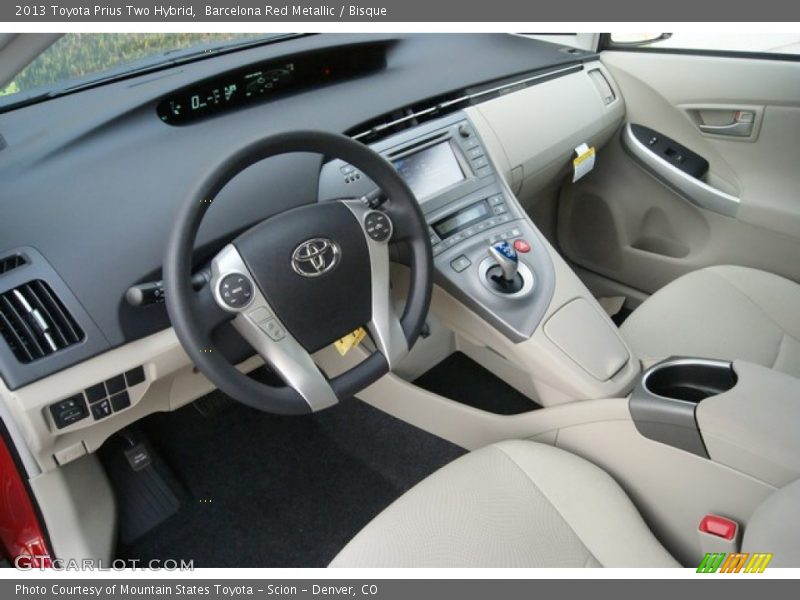 Barcelona Red Metallic / Bisque 2013 Toyota Prius Two Hybrid